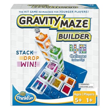 ThinkFun Gravity Maze Builder for Kids 5 Up Logic Marble RunBrain Game HandsOn Maze Design Durable ChildSafe Materials Develop Spatial Reasoning Critical Thinking MESH Accredited