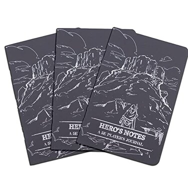 DUNGEON CRAFT Notebook for Dungeons and Dragons TTRPG Player Character Journal Players Journals Black
