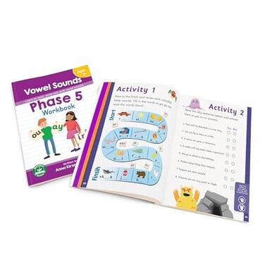 Junior Learning Phase 5 Vowel Sounds Workbook Multi