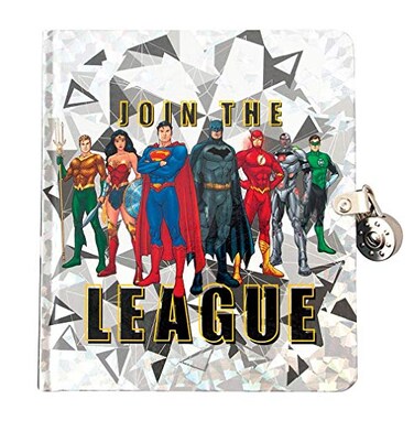 Playhouse DC Comics Join The Justice League Lock Key Lined Page Diary Journal for Kids