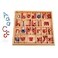 JE JOUE Montessori Letter Work Learning Materials Wooden Small moveable Alphabet Language Objects with Box Red Blue