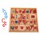 JE JOUE Montessori Letter Work Learning Materials Wooden Small moveable Alphabet Language Objects with Box Red Blue