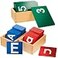Henoyso 3 Sets Sandpaper Letters with Boxes Lower and Capital Case Sandpaper Sensory Tactile Letters Recognize Alphabet for Phonics Learning LetterNumberBright