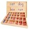 Montessori & Movable Alphabet Montessori Wooden Letters Moveable Alphabet With Box Mats Lower Case for Writing Reading Spelling and Language Learning Materials Red and Blue