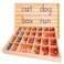 Montessori & Movable Alphabet Montessori Wooden Letters Moveable Alphabet With Box Mats Lower Case for Writing Reading Spelling and Language Learning Materials Red and Blue