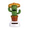 YGMONER Solar Dancing Toy Animal Solar Powered Dancing Dolls Swinging Animated Bobble Dancer Car Decor Cactus