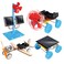 CYOEST 4 in 1 Solar Power Electric Motor STEM KitsScience Experiment Projects for Kids BeginnersElectronic Assembly Solar Powered Toy KitDIY Educational Engineering Experiments for Boys and Girls