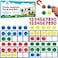 Simply magic 70 PCS Magnetic Ten Frames Math Manipulatives for Elementary Classroom Kindergarten 4 Ten Frames 44 Math Counters for Kids Math Games for Kindergarten Jumbo Magnetic Ten Frame Set