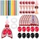 Libima 24 Sets Lung Model Respiratory System Model Toys Science Classroom Study Display Biologic Anatomy Doll and Human Body Puzzle Learning Homeschool Preschool Early Childhood Teaching Aid