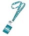 Seven20 Sherlock Holmes I Am Sherlock with 2D Heart Sherlock Teal Lanyard Charm