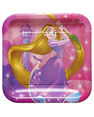 American Greetings Rapunzel Paper Dinner Plates 8Count