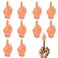 Gaprumi Tiny Hands for Fingers 10 Pcs Cute Mini Hand Puppet Middle Finger Sign Premium Rubber