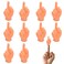 Gaprumi Tiny Hands for Fingers 10 Pcs Cute Mini Hand Puppet Middle Finger Sign Premium Rubber