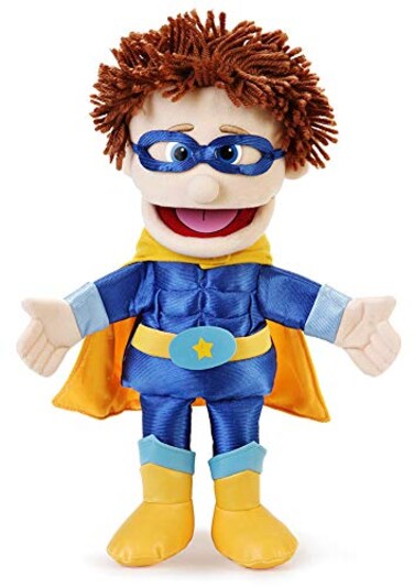 Silly Puppets 14 Superhero Peach Boy Hand Puppet