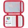 Lebakort Storage Case Compatible with GiiKER Super Blocks Pattern Matching Puzzle Original 1000 Challenges Brain Teaser Off White Red Case