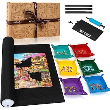 Tektalk HigherCapacity Design Jigsaw Puzzle Rollup Mat in Delicate Packaging Box with Hand Pump Storing for 2000 1500 1000 500 Jigsaw Puzzle Pieces