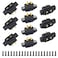 Amass 10 PCS XT60EWM Mountable XT60E Male Plug Connector with Screws for RC Drone Aircraft FPV Racing Drone