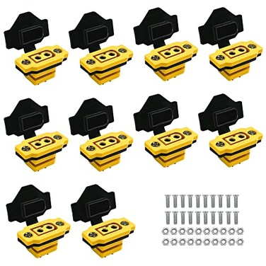 Nuofany 10pcs XT60EF Female Plug XT60h XT60 Male Bullet Connector with PVC Protective Sleeve Dust Cap for RC Aircraft Drone Accessories