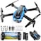 RELIDOL Drone with 1080P Camera Foldable Remote Control Quadcopter with Gesture Control 3D Flip One Key Start Emergency Stop 2 Batteries Easier to use Toy for Adult Beginners BlackBlue