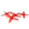 EMAX 24pcs Avan Micro 2 Inch 4Blade Racing Propellers for Drones 12x CW 12x CCW Red