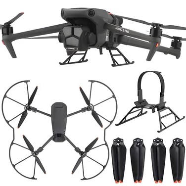 Craznick Mavic 3 Pro Propellers Foldable Extensions with Propeller Guard Blades for Mavic 3 Pro Cine