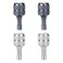 lasuroa 4pcs Drone Control Sticks 3 Pro RC Smart Controller Drone Remote Joysticks Detachable Thumb Rocker Replacement Controller Sticks Blue Silver
