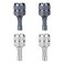 lasuroa 4pcs Drone Control Sticks 3 Pro RC Smart Controller Drone Remote Joysticks Detachable Thumb Rocker Replacement Controller Sticks Blue Silver