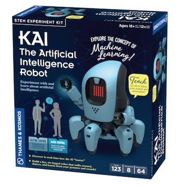 Thames &amp; Thames Kosmos Kai The Artificial Intelligence Robot Explore Machine Learning Build an Innovative Smart Robot Experiment with AI AppEnabled for iOS Android Intro to AI for Kids