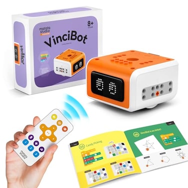 MatataStudio VinciBot STEM Robotics for Kids Ages 812 ScratchPython Programmable Robot with AI Function for Teens School Grade 37 Educational Coding Robot Kit for Boys Girls Ages 8