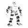 HIWONDER Humanoid Robot with ChatGPT Multimodal AI Models AI Embodied Intelligent Vision Scene Voice Understanding 18DOF Educational Robot Kit Python Programming TonyPi Standard RaspberryPi 5 8GB