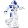 Ruko 6088 Robot Toys for kids Programmable Remote Gesture Sensing APP Control Interactive LED Face Dancing Singing Rechargeable Smart Robot Birthday Present for Age 36 Year Old Boys Girls Blue