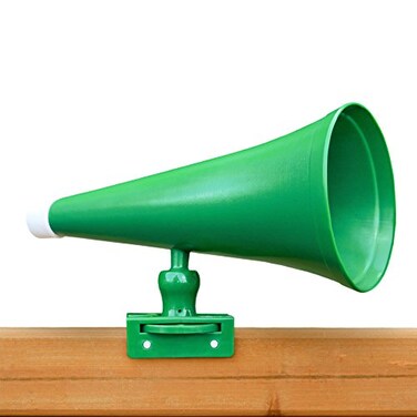 Gorilla Playsets 070022G Megaphone Plastic Swing Set Accessory with Mount Green