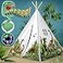W&O WO Dinosaur Discovery Teepee with Roar Button LED Lights Plush Mat The Most Stable Teepee Never Collapses with Rowdy Playtime