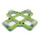 Intex Lounge Island Inflatable 4 Seat Inflatable PVC Pool Float Raft Green