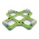 Intex Lounge Island Inflatable 4 Seat Inflatable PVC Pool Float Raft Green