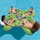 Intex Lounge Island Inflatable 4 Seat Inflatable PVC Pool Float Raft Green