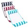 Aqua LEISURE Aqua Monterey Hammock Pool Float Three Pack Light Blue Navy BurgundyWhite Stripe 3Pack