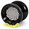 Yoyo King Jester Professional Responsive YoYo with Ball Bearing Axle Convertible Responsive Unresponsive Play Silicone Response System Extra Strings Black Mesmerize