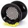 Yoyo King Jester Professional Responsive YoYo with Ball Bearing Axle Convertible Responsive Unresponsive Play Silicone Response System Extra Strings Black Mesmerize