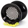 Yoyo King Jester Professional Responsive YoYo with Ball Bearing Axle Convertible Responsive Unresponsive Play Silicone Response System Extra Strings Black Mesmerize