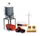 NewRay Kubota M5111 Tractor and Grain Bin Playset
