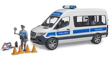 Bruder 02683 MB Sprinter Police Emergency Vehicle with Light Sound Module