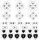 Micro Traders 3 Sets Conductive Silicon Button Pads Controller Button Replacement Repair Part Compatible with Sony Playstation 4 PS4 Controller