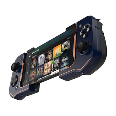Turtle Beach Atom Mobile Game Controller with Bluetooth for Cloud Gaming on iPhone with Compact Shape Console Style Controls Low Latency Bluetooth Cobalt Blue