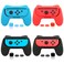 FASTSNAIL 4 Pack Grips Kit Compatible with Nintendo Switch for Joy Con WearResistant Grip Controller for Joy con OLED Model with 12 Thumb Grip