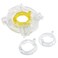 DGHAOP 4pcs Arcade Rocker Accessories Base 48 Way Restrictor Plate Gate JLF Series Joystick Fully Transparent Base Retaining Ring