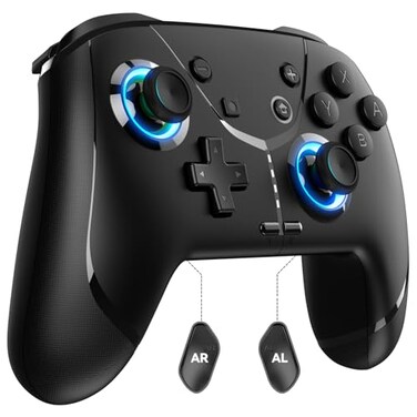 GMBACK Wireless Switch 2 Controller for Nintendo Switch 21LiteOLED Bluetooth Game Controller for iPhoneAndroidPCSteamMaciPadTV with Loop MacroVibrationMotion ControlTurbo800mAh Battery