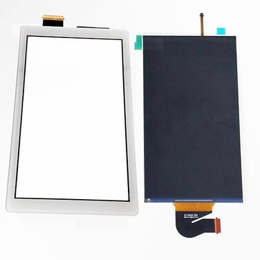TheCoolCube LCD Display Screen Touch Digitizer Replacement Compatible with Nintendo Switch Lite 2019 White