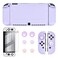 DLseego Switch OLED Protective Case Dockable Hard Shell AntiScratch Cover Accessory Skin With 6PCS Thumb Grips Caps and 2Pc Screen Protectors Purple