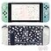 FANPL Glitter Clear Case for Nintendo Switch Hard Shell Cute Protective Case Cover for Switch and Joy Con Controller with 2 Cat Claw Thumb Grips Embossed Feel Pink Sakura Snow